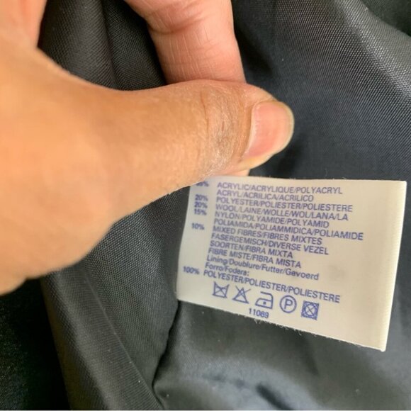 Vintage Pink Plaid Wool Blend Double Breasted Blazer Preppy Jacket No Size Tag - Picture 7 of 14